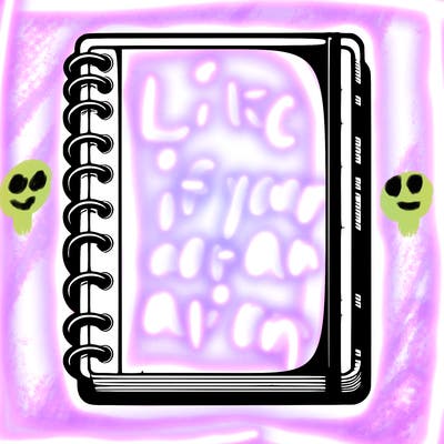 blank, realistic notebook