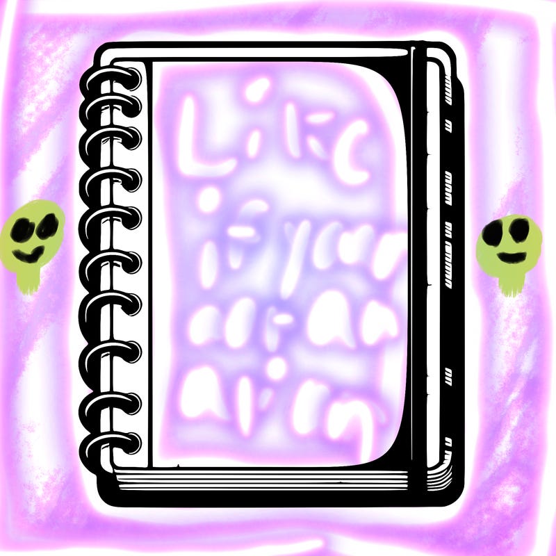 blank, realistic notebook