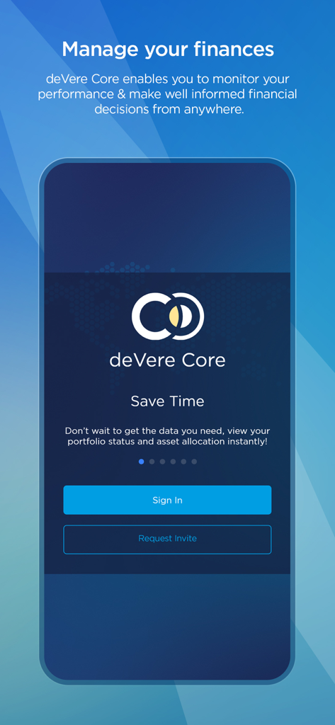 deVere Core Portfolio Tracking - Finance App | MWM