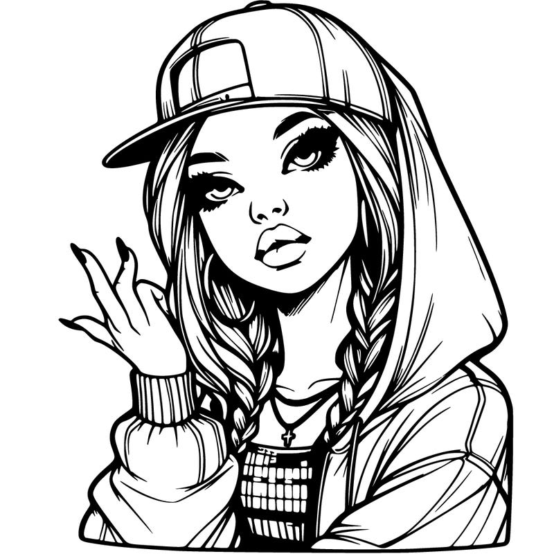 realistic hip hop girl