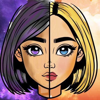 realistic girl split