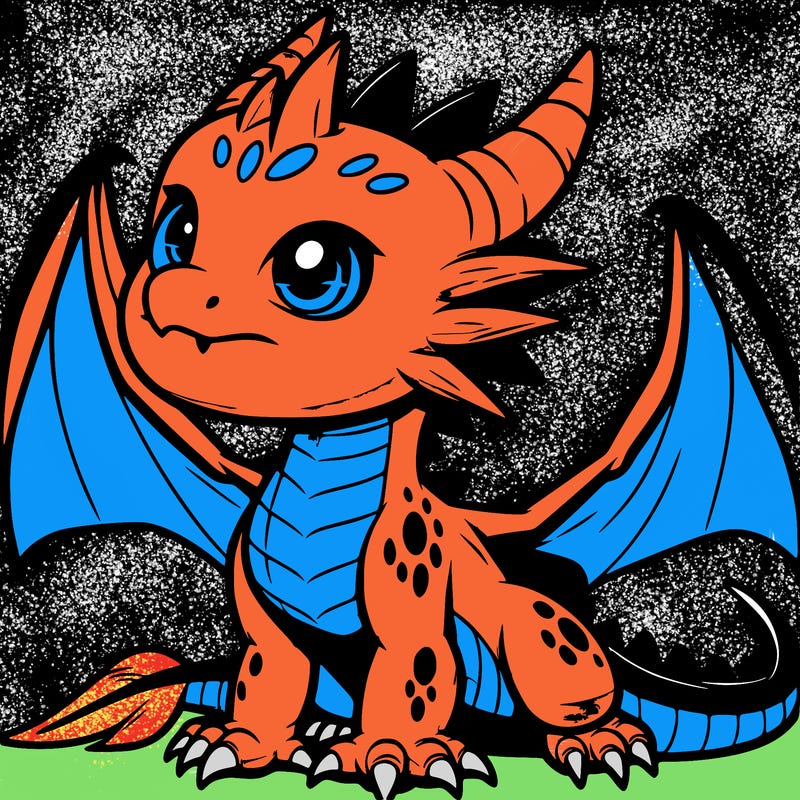 fierce baby night dragon