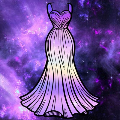 attractive long fashion dress