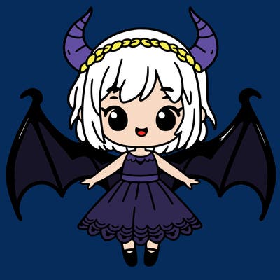 girl with dragon wings