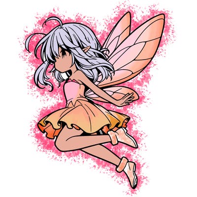 manga fairy flying