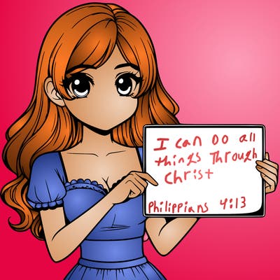 realistic pretty girl holding blank sign