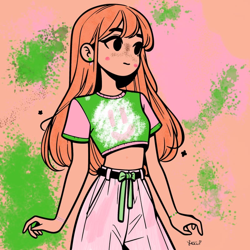 girl in a cute crop top