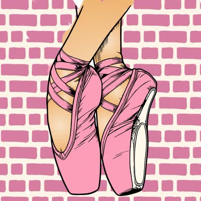 realistic point shoes ballet