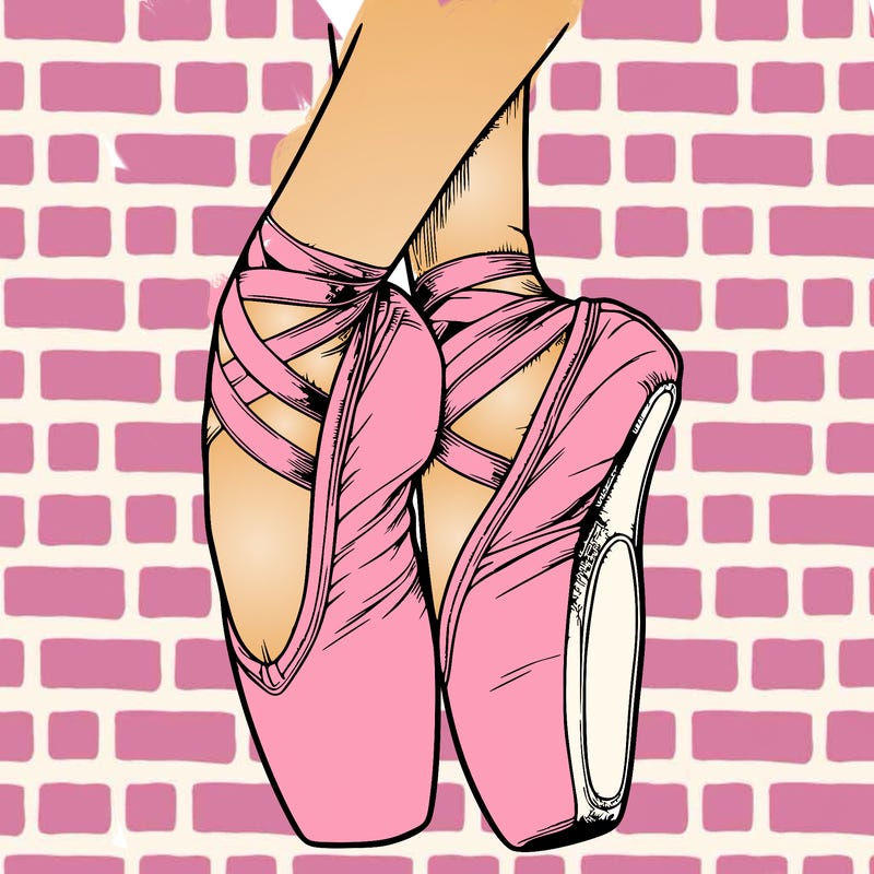 realistic point shoes ballet