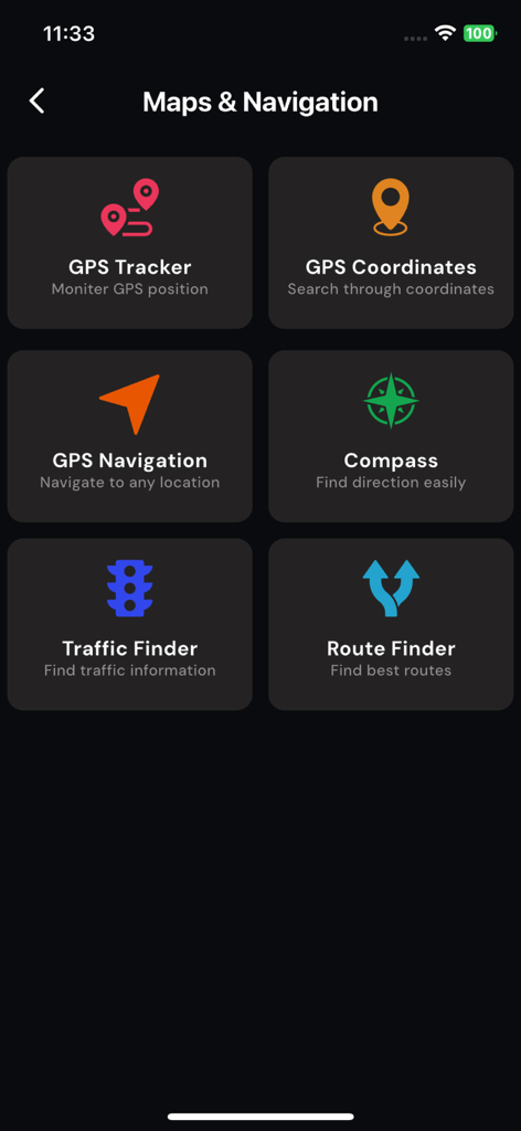 Phone Locator and Phone Finder - Menu Mapas e Navegação com rastreador GPS, coordenadas e ferramentas de bússola