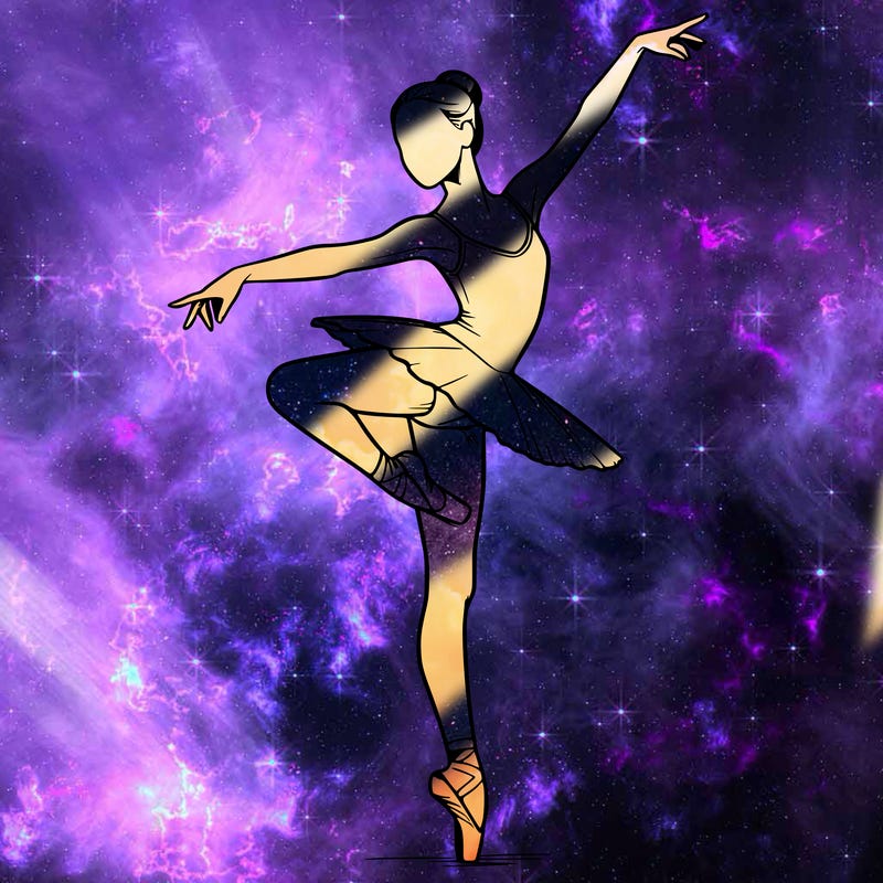 realistic person doing ballet
