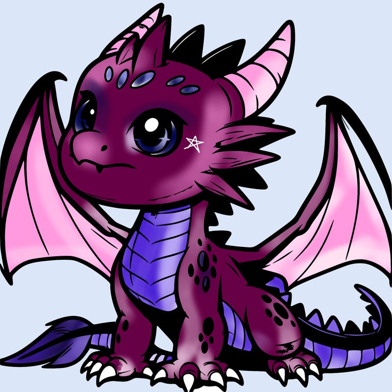 fierce baby night dragon