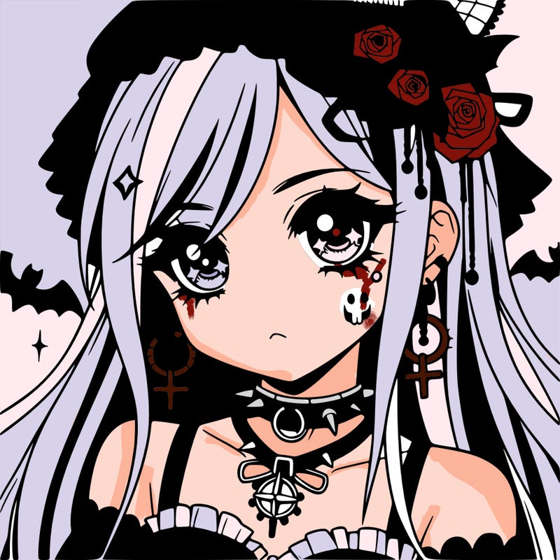 anime - goth girl
