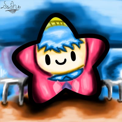 one star in the sky without a face