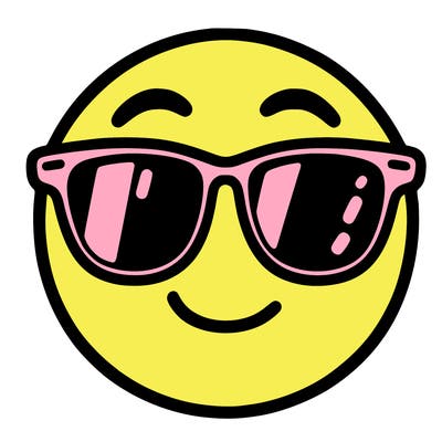emoji with sunglasses