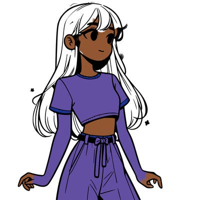 girl in a cute crop top