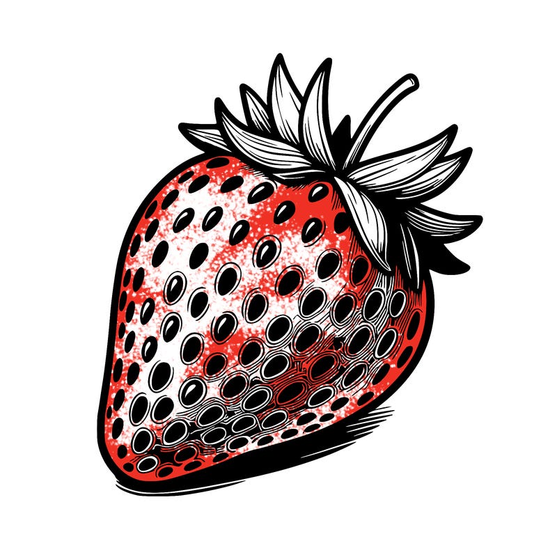 realstic strawberry