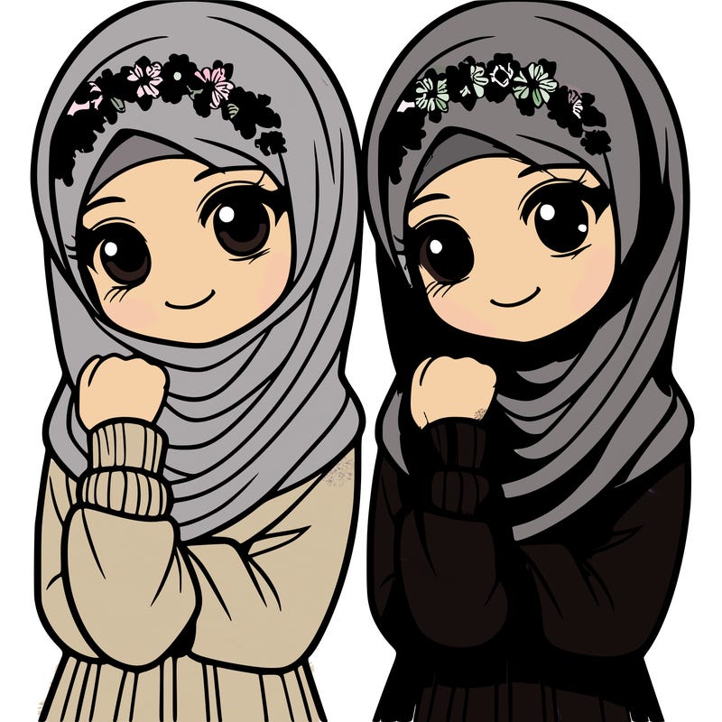 girl with hijab and shayla