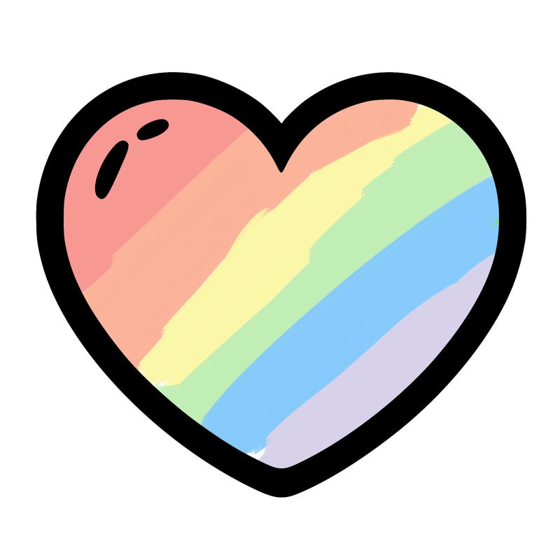 a blank heart