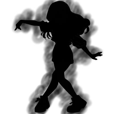 realistic girl danceing