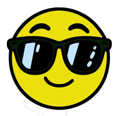 emoji with sunglasses