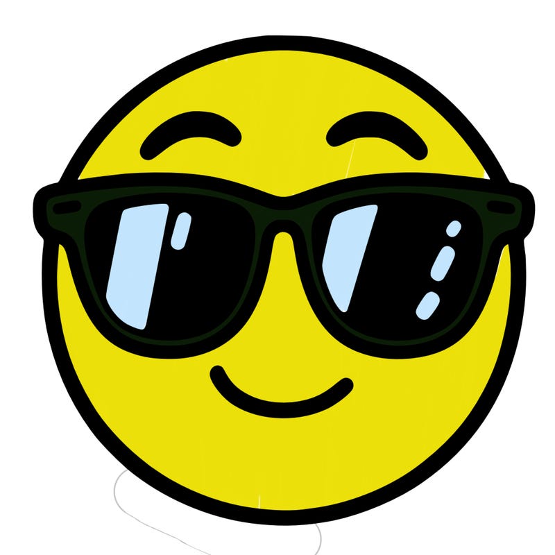 emoji with sunglasses