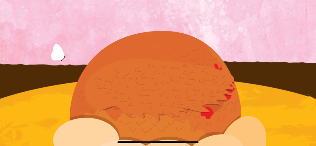 Peekaboo Barn :Peek-a-Zoo Farm - A hand-drawn illustration of a hidden farm animal in a peekaboo game for toddlers