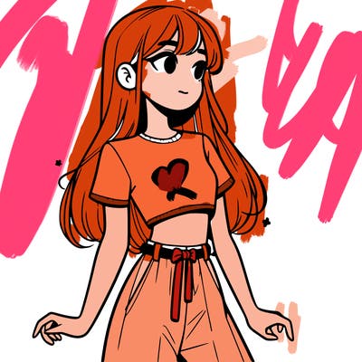 girl in a cute crop top