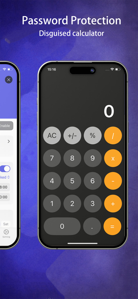 App Lock – Apps Blocker - Verkleidete Taschenrechner-Oberfläche für Passwortschutz durch App-Sperre
