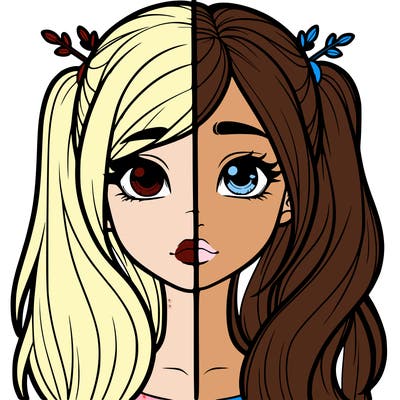 realistic girl split