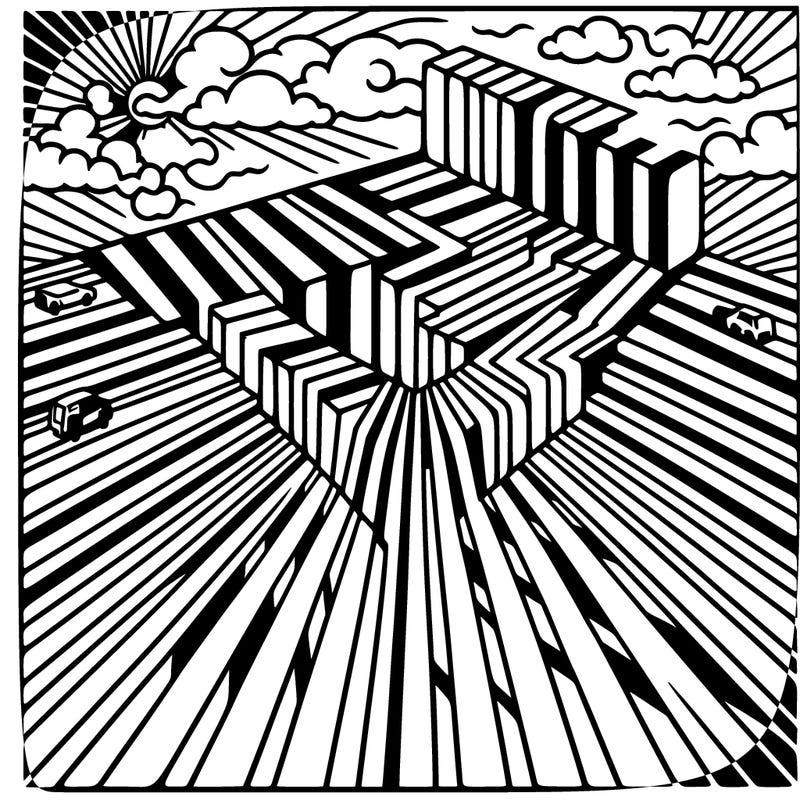 optical illusion all over the page