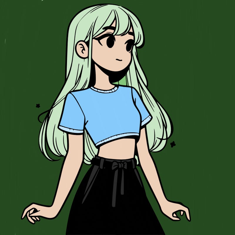 girl in a cute crop top