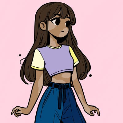 girl in a cute crop top