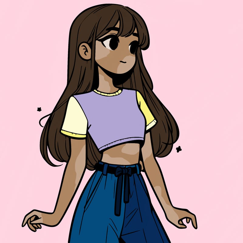 girl in a cute crop top