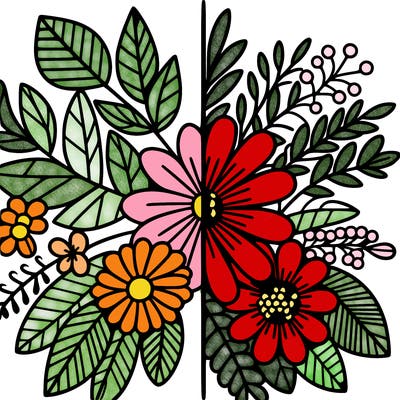 flowers split