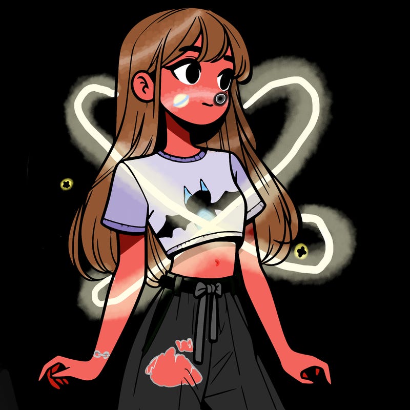 girl in a cute crop top