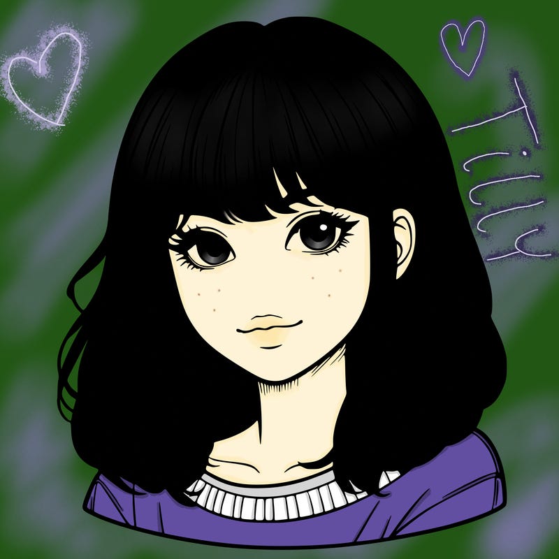 realistic girl with bangs and side hair