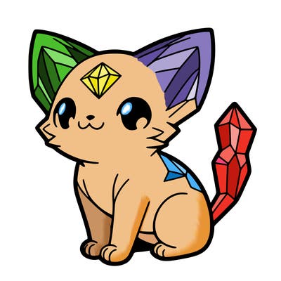 crystal kitten