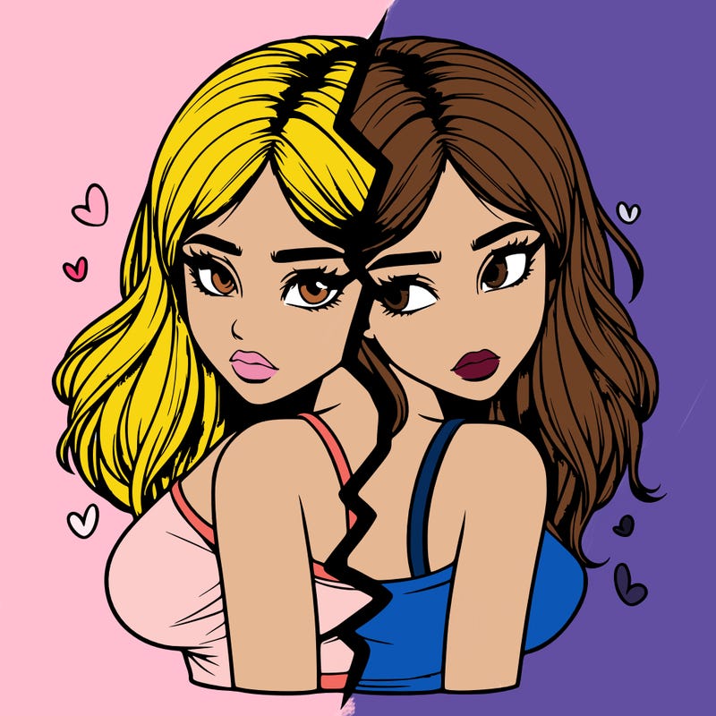 realistic girl split