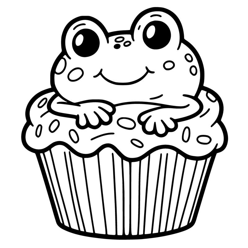 frog cupcake