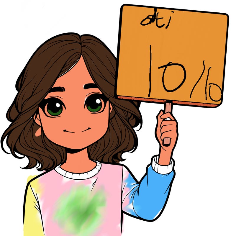 realistic girl holding up a sign