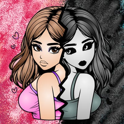 realistic girl split