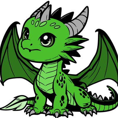 fierce baby night dragon