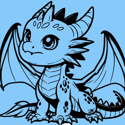fierce baby night dragon