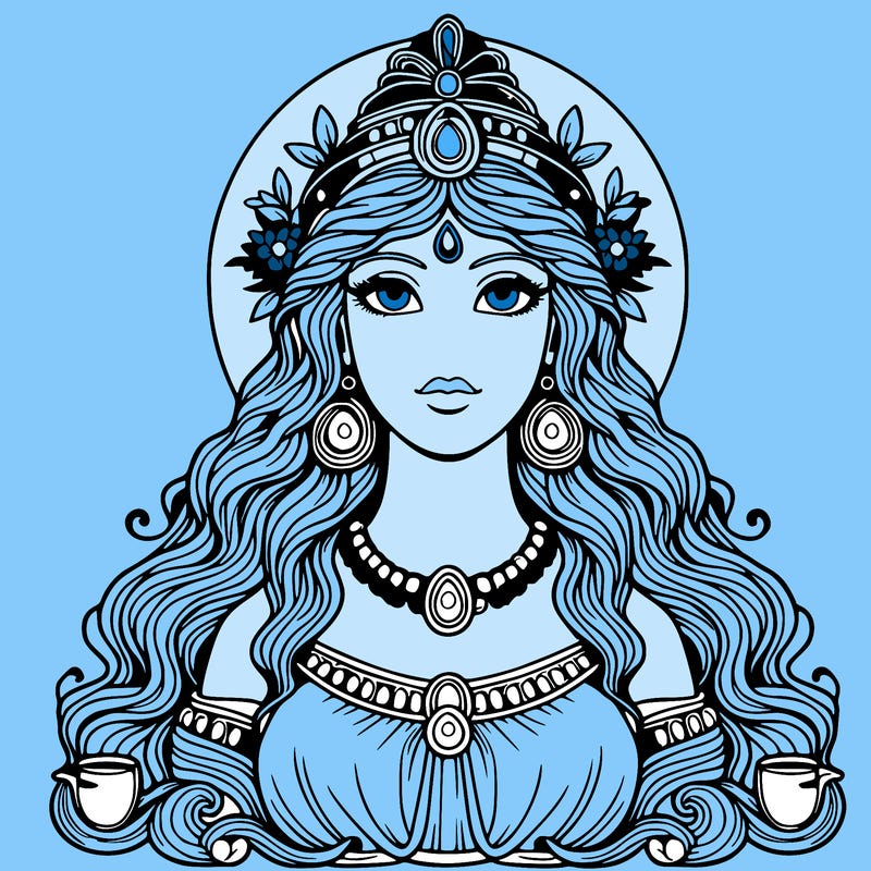 realistic godess of water