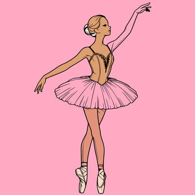 realistic ballerina
