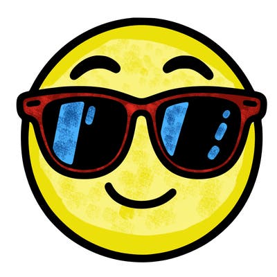 emoji with sunglasses