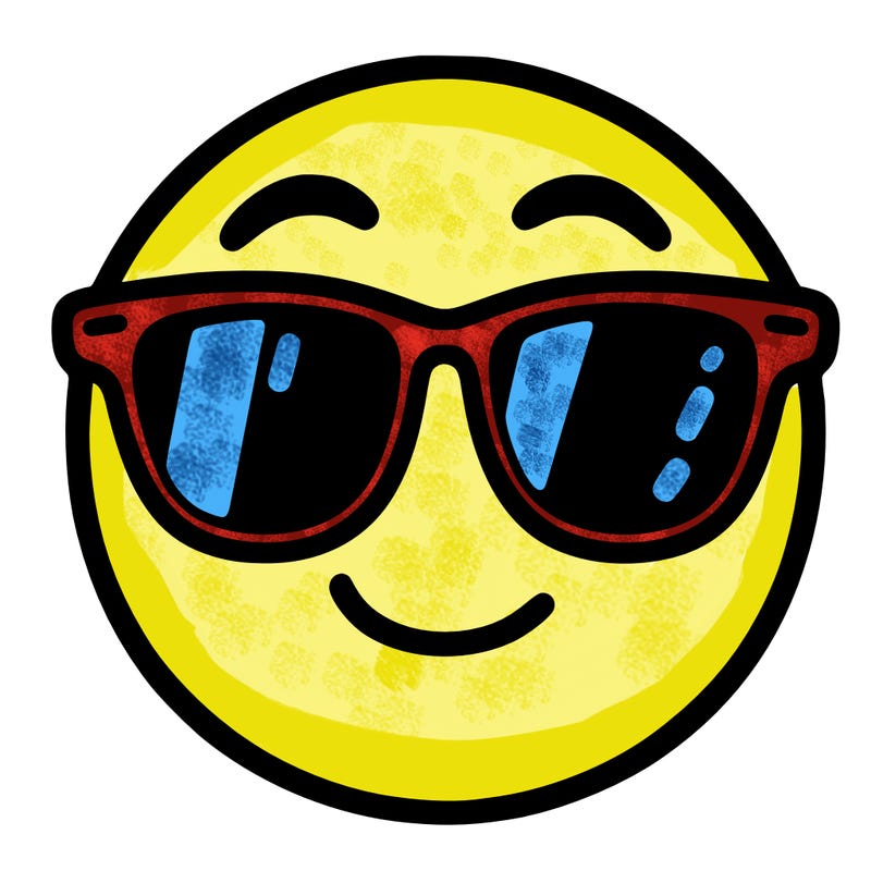 emoji with sunglasses