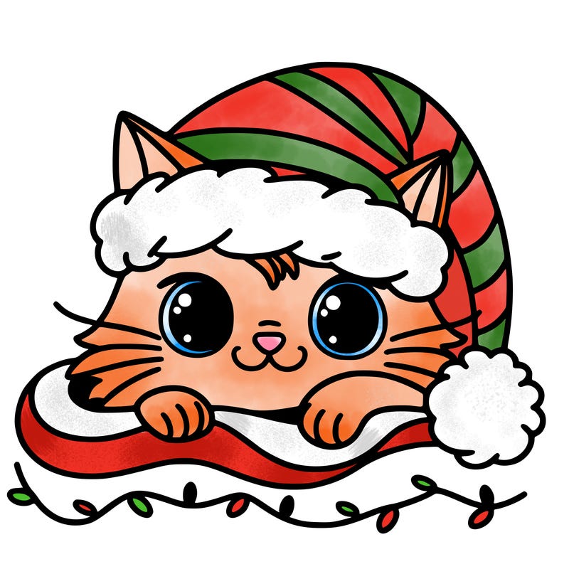 cat christmas