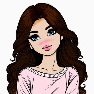 realistic beautiful girl